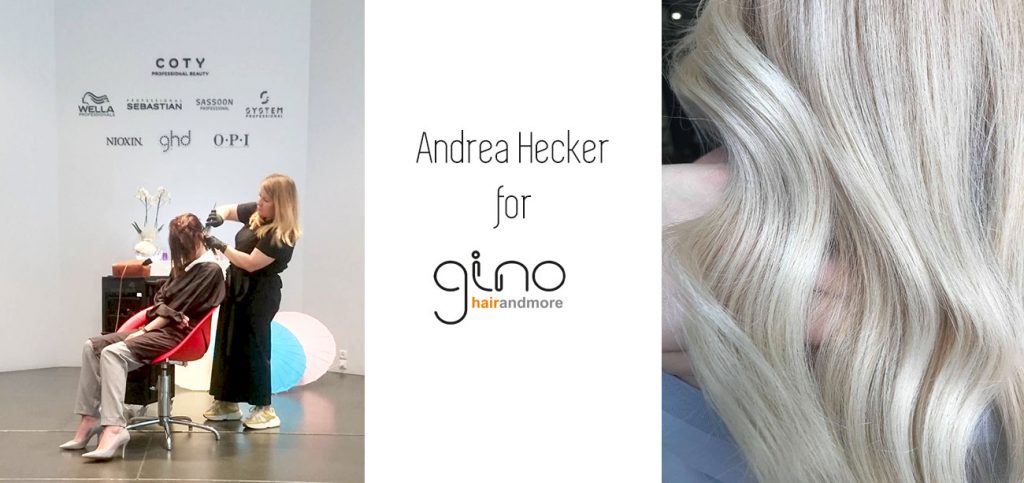Συνεργασια Andrea Hecker με gino hairandmore